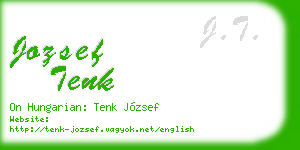 jozsef tenk business card